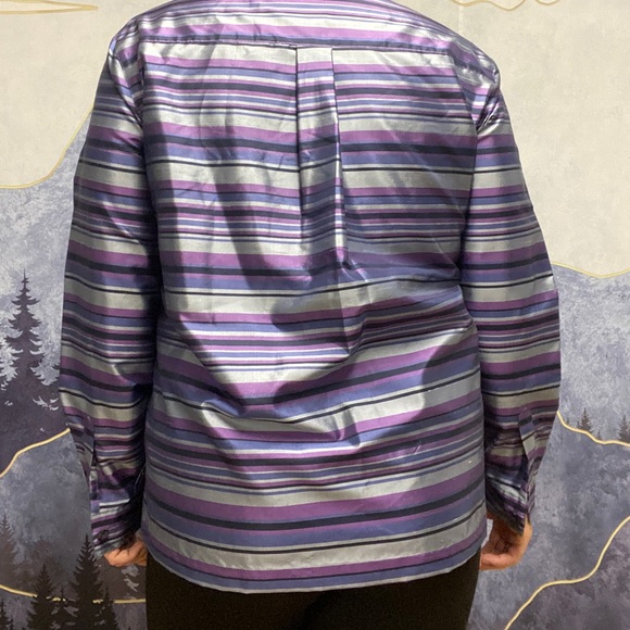 100% silk button up ladies shirt - Anna and Frank - Picture 2 of 4